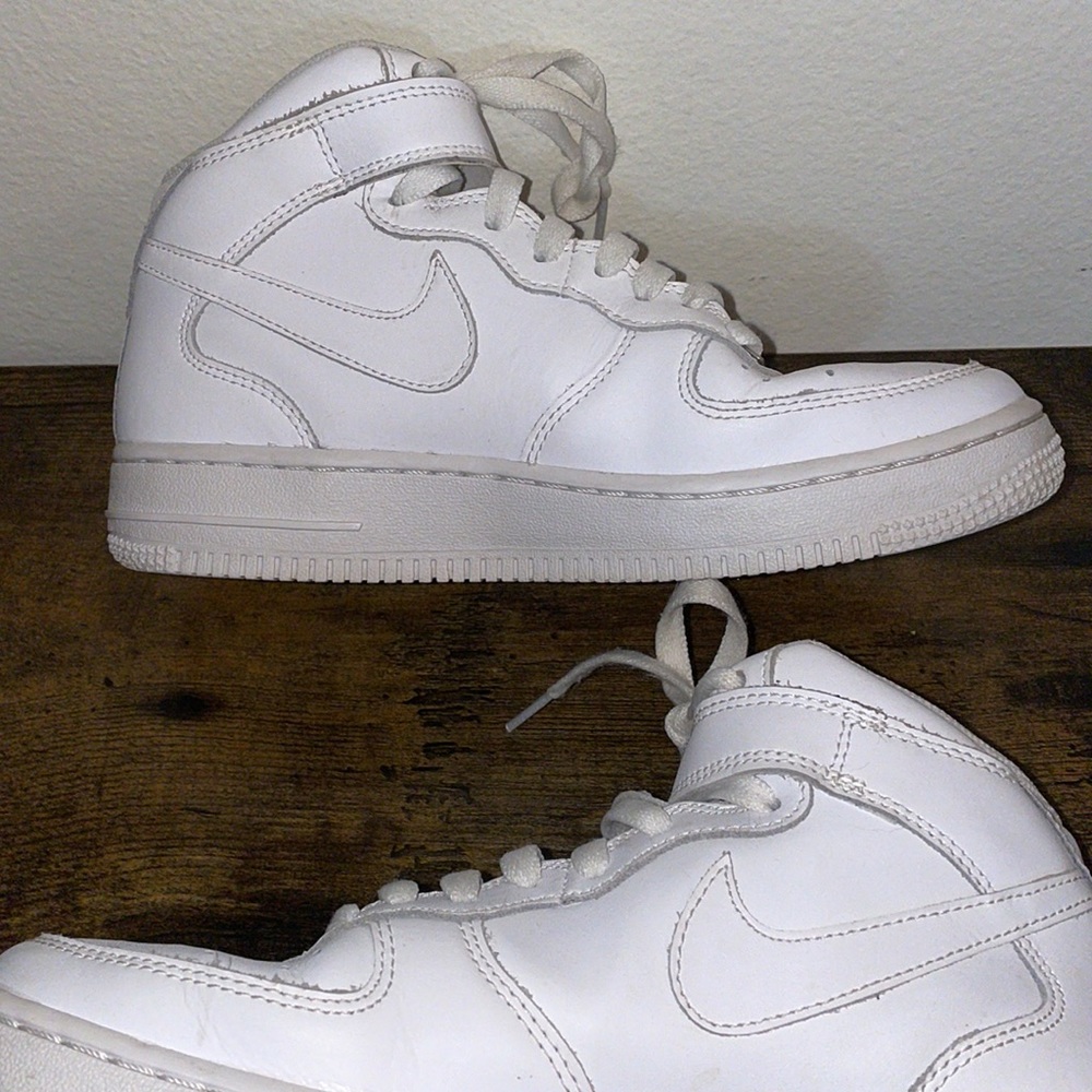Nike Air Force 1 White hi tops size 5.5 - Picture 7 of 10